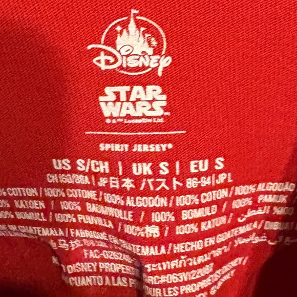 Disney Star Wars Bold Red Spirit Jersey - Picture 4 of 4